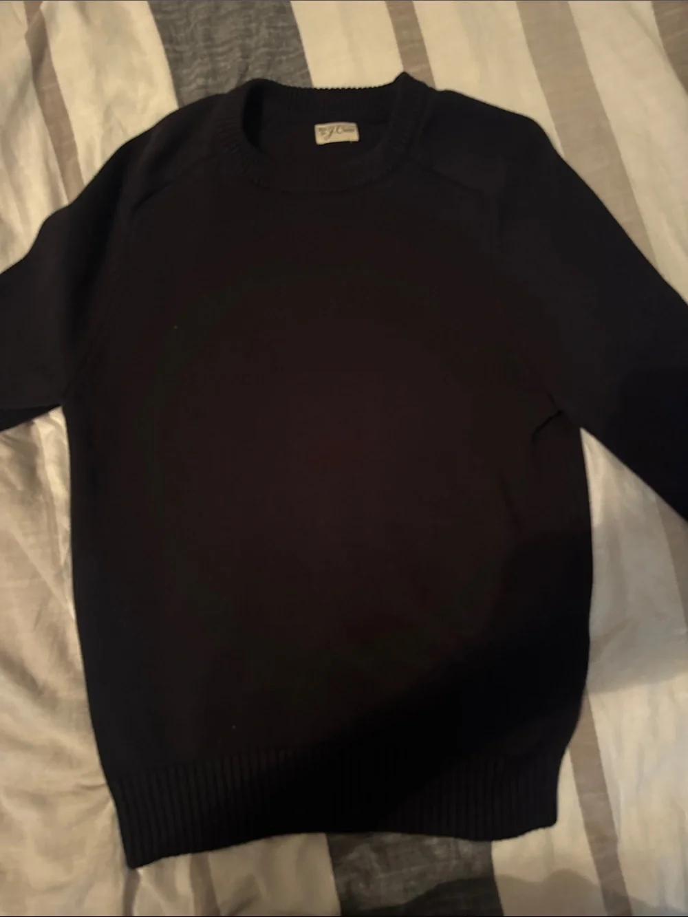J. Crew Men's Black Crewneck Sweater